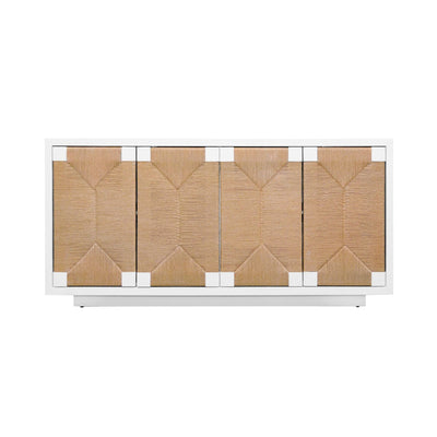 product image for Four Door Cabinet With Rush Front Doors By Bd Studio Ii Melrose Co 3 22
