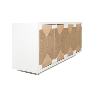 product image for Four Door Cabinet With Rush Front Doors By Bd Studio Ii Melrose Co 5 92