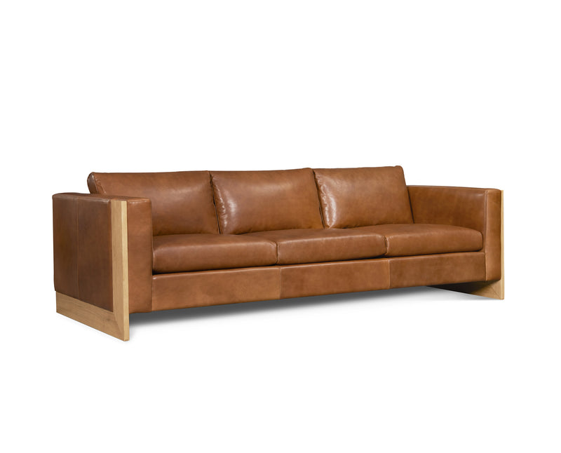 media image for Mendenhall Leather Sofa in Cognac 232