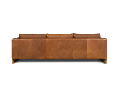 product image for Mendenhall Leather Sofa in Cognac 30