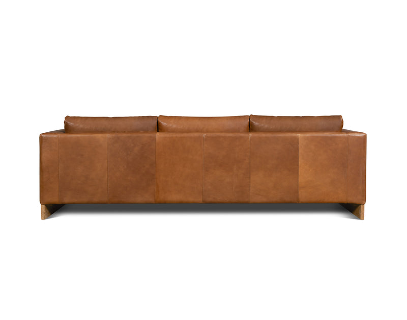 media image for Mendenhall Leather Sofa in Cognac 296
