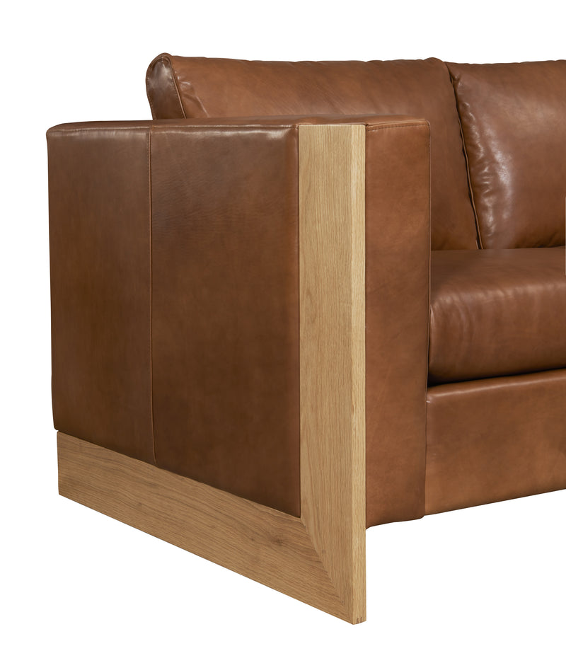 media image for Mendenhall Leather Sofa in Cognac 236