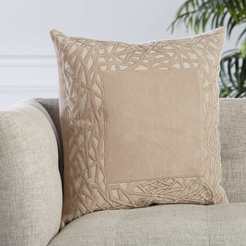 media image for Birch Trellis Pillow in Tan by Jaipur Living 240