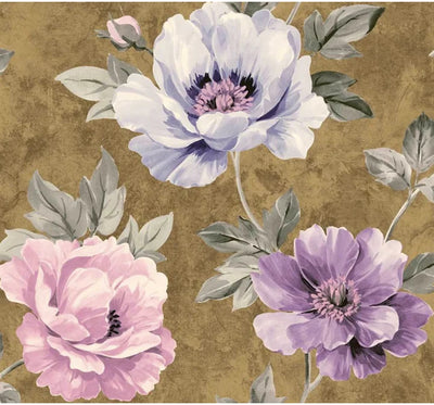 product image of Kinsley Gold/Purple Wallpaper from the Providence Collection by Mayflower 59