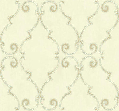 product image of sample brook ochre blue wallpaper from the providence collection by mayflower 1 595