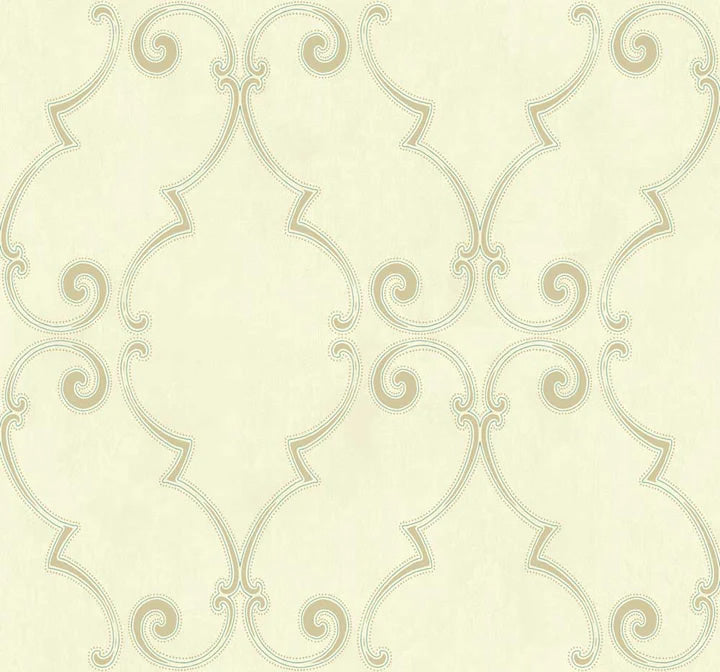 media image for sample brook ochre blue wallpaper from the providence collection by mayflower 1 232