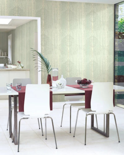product image for Angel Turquoise/Silver Wallpaper from the Providence Collection by Mayflower 4