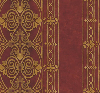 product image of sample grange red velvet wallpaper from the tiverton collection by mayflower 1 541