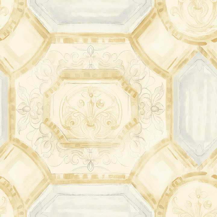 media image for sample julius gold silver wallpaper from the romance collection by mayflower 1 283