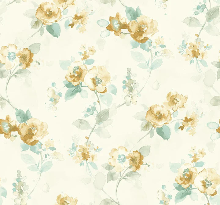 media image for Lolita Gold Wallpaper from the Romance Collection by Mayflower 261