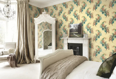 product image for Scarlett O'Hara Green/Gold Wallpaper from the Romance Collection by Mayflower 19