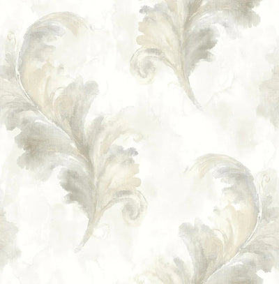 product image of Scarlett O'Hara Silver Wallpaper from the Romance Collection by Mayflower 579