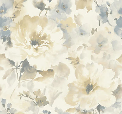 product image of Juliet White/Gold Wallpaper from the Romance Collection by Mayflower 552