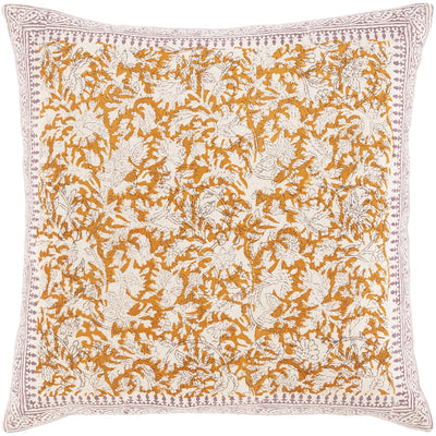 product image of Magdalena MGD-001 Hand Woven Pillow in Bright Orange & Khaki by Surya 530