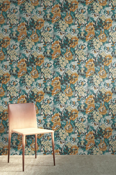 product image for Flower Pot Teal/Orange Wallpaper from the Missoni 4 Collection by York Wallcoverings 14