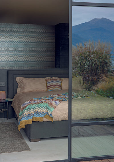 product image for Happy Zig Zag Blue Wallpaper from the Missoni 4 Collection by York Wallcoverings 10