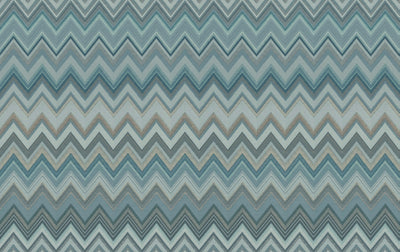 product image for Happy Zig Zag Blue Wallpaper from the Missoni 4 Collection by York Wallcoverings 4
