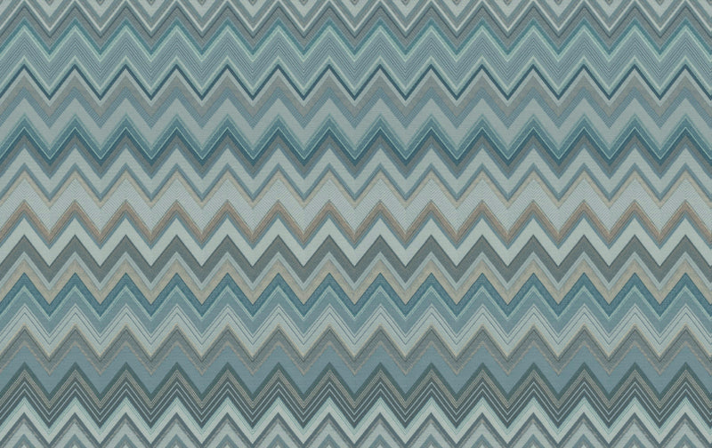 media image for Happy Zig Zag Blue Wallpaper from the Missoni 4 Collection by York Wallcoverings 291
