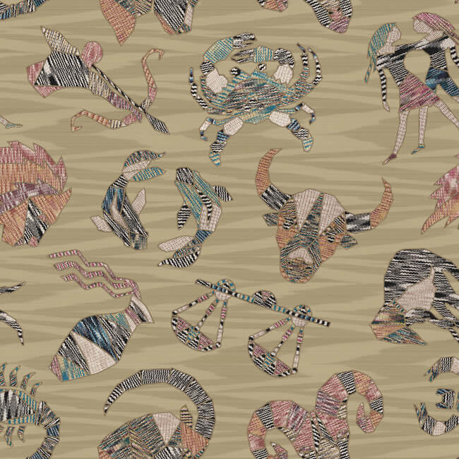 media image for Constellations Gold Wallpaper from the Missoni 4 Collection by York Wallcoverings 293
