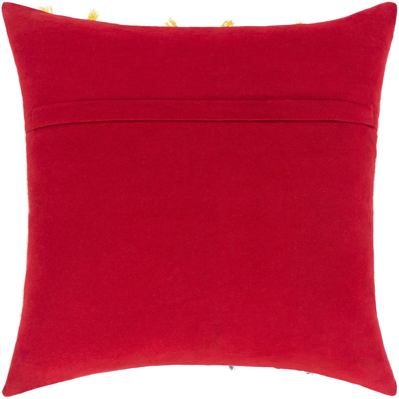 media image for Minka MIK-001 Hand Woven Pillow in Ivory & Dark Coral by Surya 298