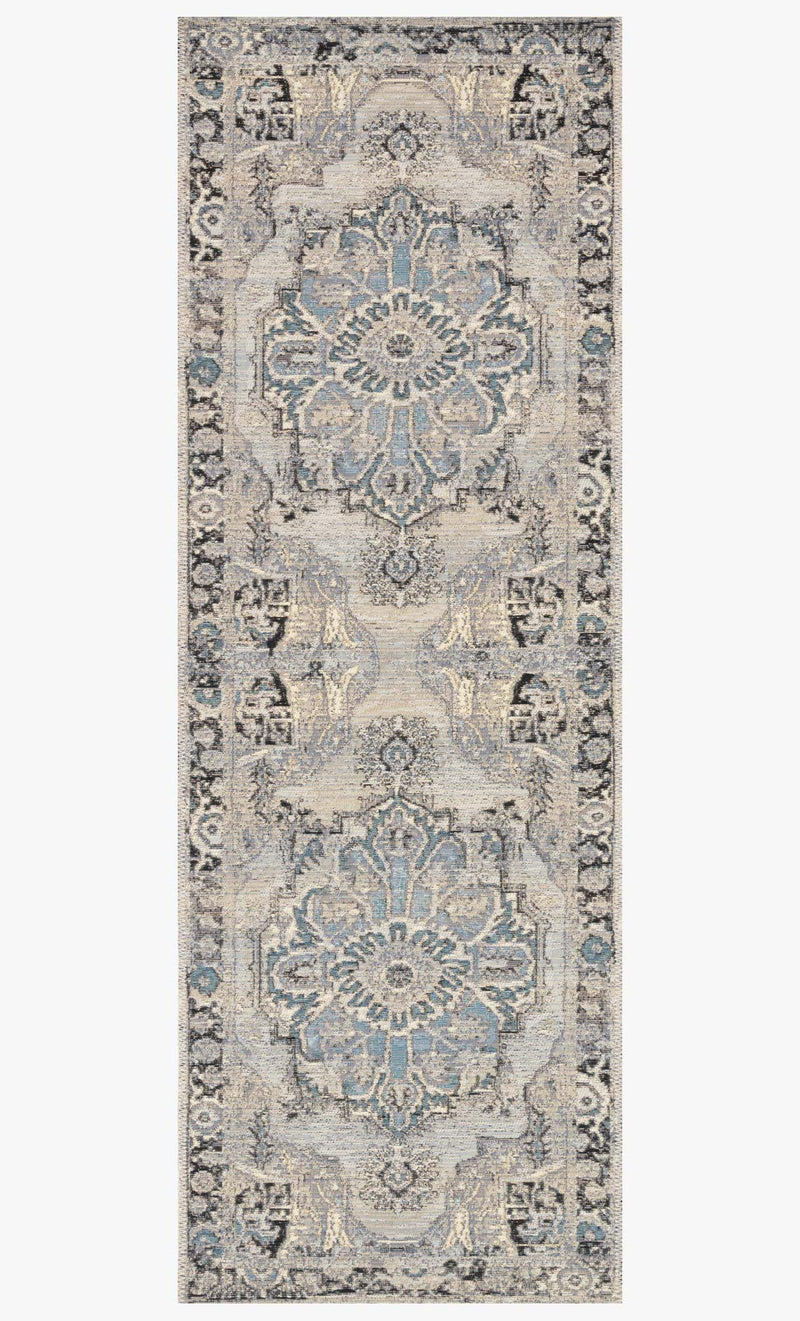 media image for Mika Rug in Grey & Blue by Loloi 248