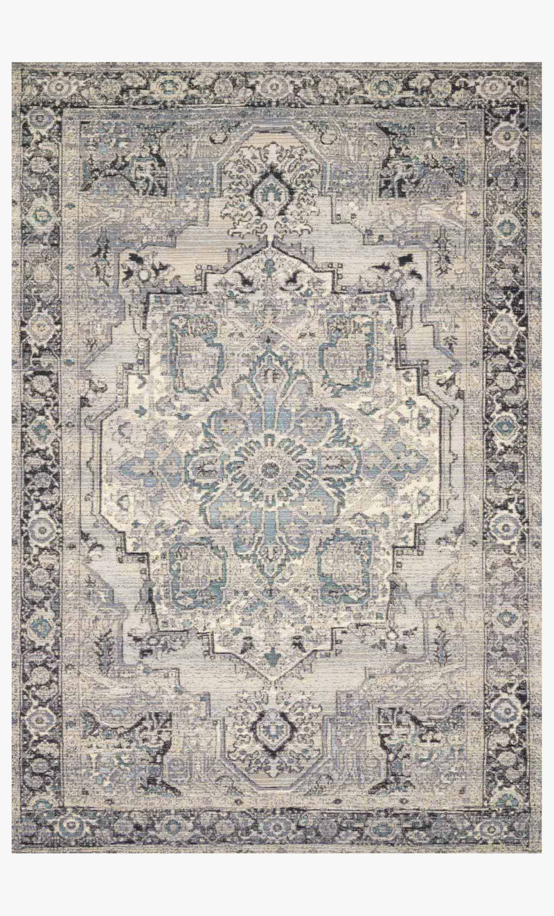 media image for Mika Rug in Grey & Blue by Loloi 258