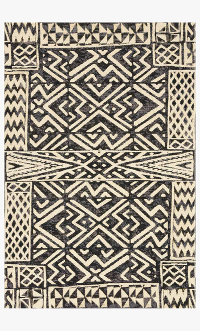 product image for Mika Indoor/Outdoor Rug in Ivory & Black by Loloi 88