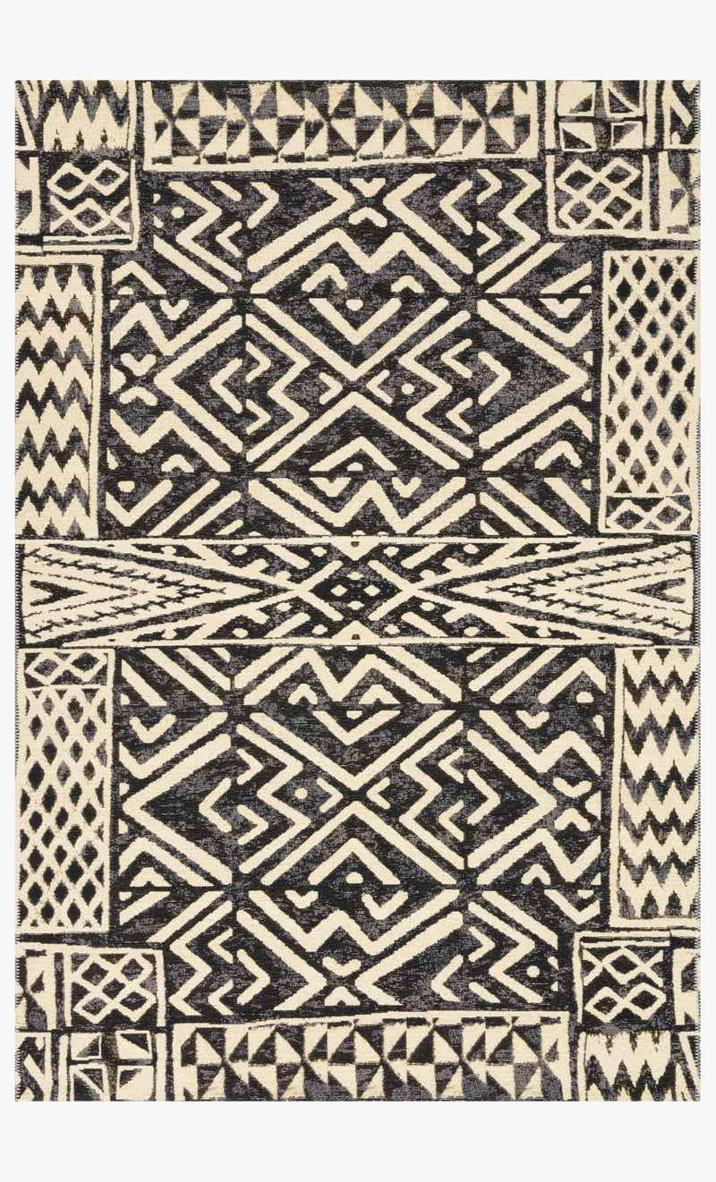 media image for Mika Indoor/Outdoor Rug in Ivory & Black by Loloi 288