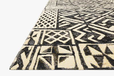 product image for Mika Indoor/Outdoor Rug in Ivory & Black by Loloi 0