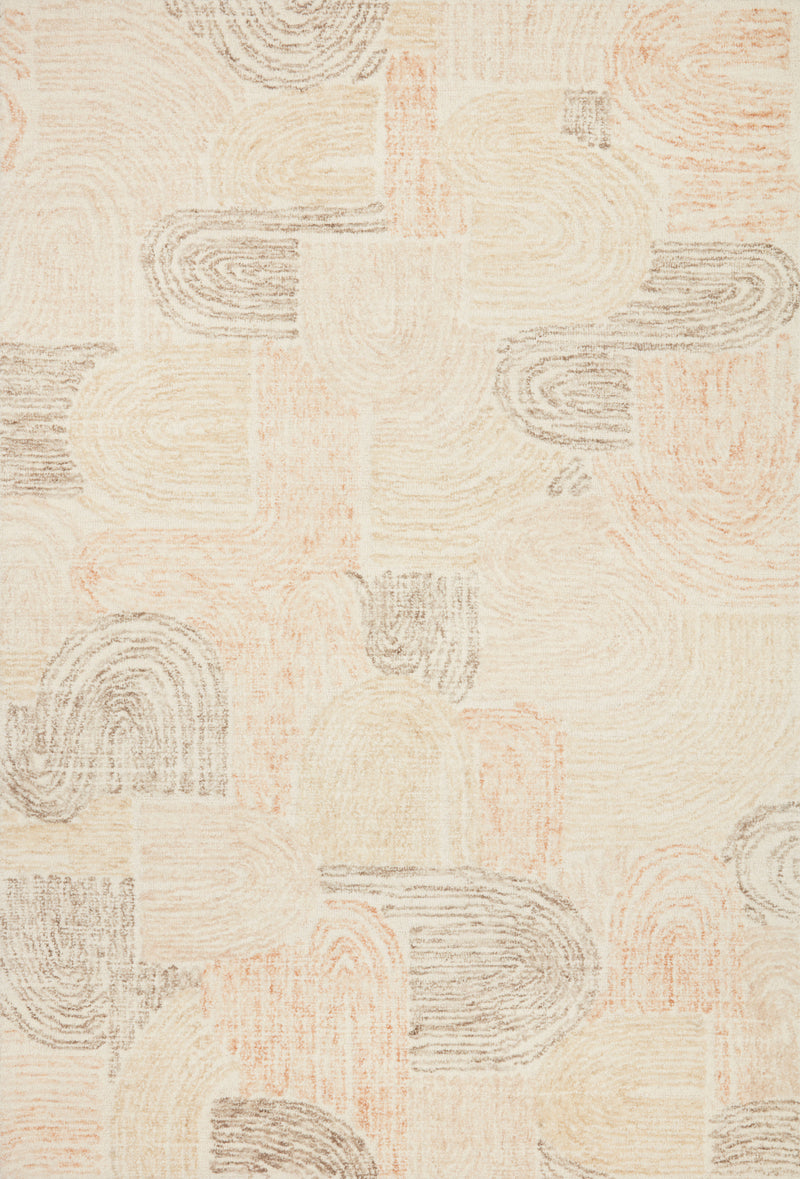media image for Milo Rug in Peach / Pebble by Loloi 252