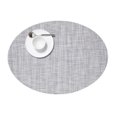product image for mini basketweave oval placemat by chilewich 100130 002 15 60