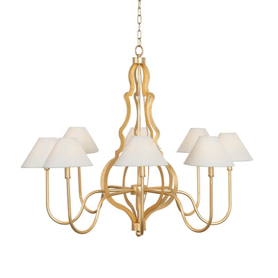product image for Eight Light Gold Leaf Chandelier By Bd Studio Ii Mitzy G 2 39