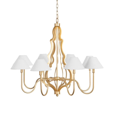 product image for Eight Light Gold Leaf Chandelier By Bd Studio Ii Mitzy G 1 92