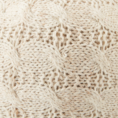 product image for Sh-oslo Cream Textured Square Pouf 50