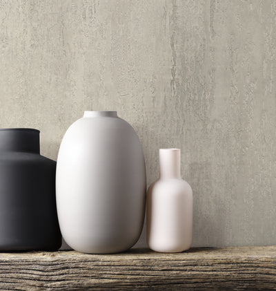 product image for Stucco Finish Wallpaper in Light Gray from the Mediterranean Collection by York Wallcoverings 55