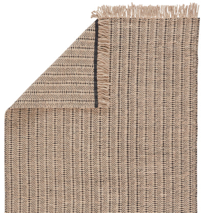 product image for Poise Handmade Solid Rug in Beige & Black 34