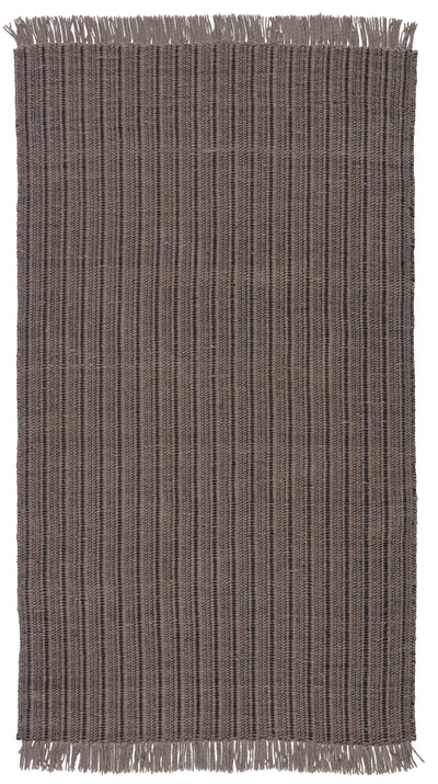 product image of Poise Handmade Solid Rug in Gray & Black 569