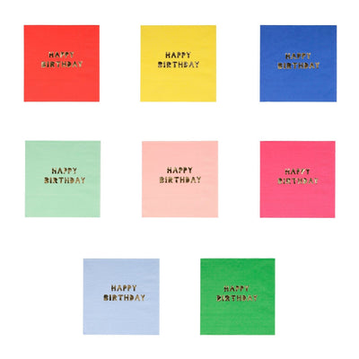 product image for happy birthday small napkins by meri meri mm 132958 1 13