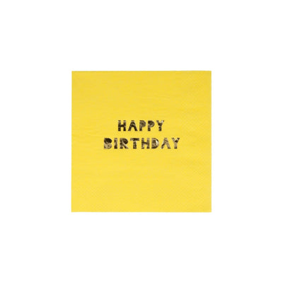 product image for happy birthday small napkins by meri meri mm 132958 4 26