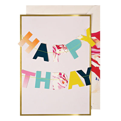 product image for marble birthday garland card by meri meri mm 135298 1 35