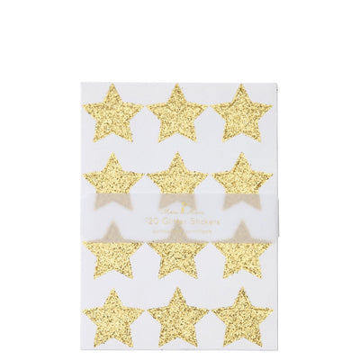 product image of gold glitter stars sticker sheets by meri meri mm 149896 1 596