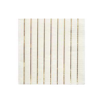 product image for gold stripe napkins by meri meri mm 181693 1 93