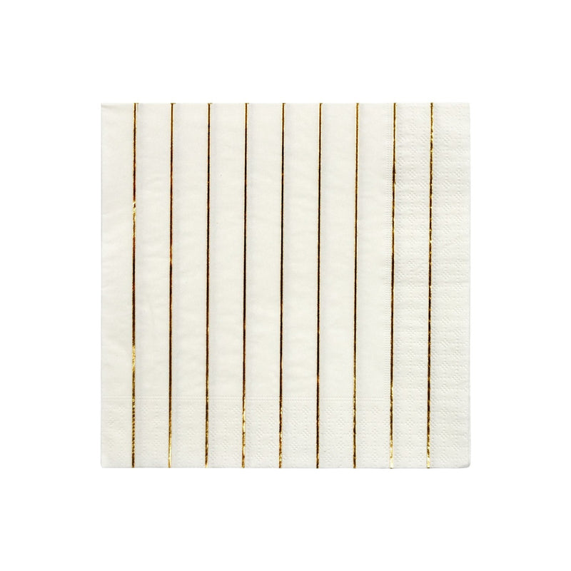 media image for gold stripe napkins by meri meri mm 181693 1 290