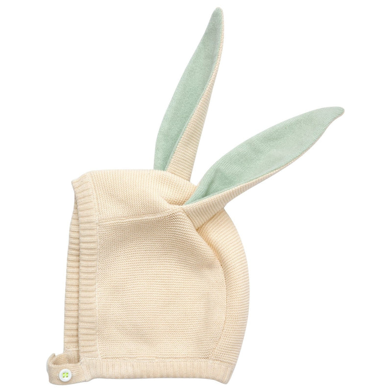 media image for mint bunny baby bonnet by meri meri mm 188782 3 297