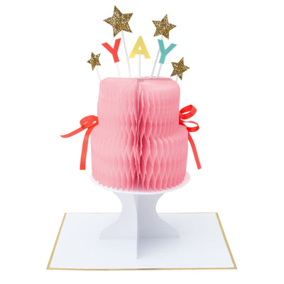 product image of yay cake stand up birthday card by meri meri mm 193119 1 564