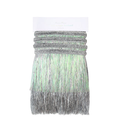 product image for silver iridescent tinsel fringe garland by meri meri mm 199074 2 74