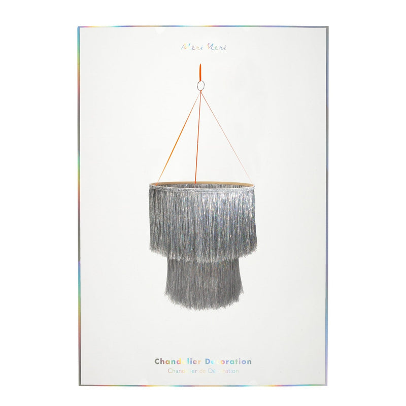 media image for silver tinsel chandelier by meri meri mm 199102 2 266