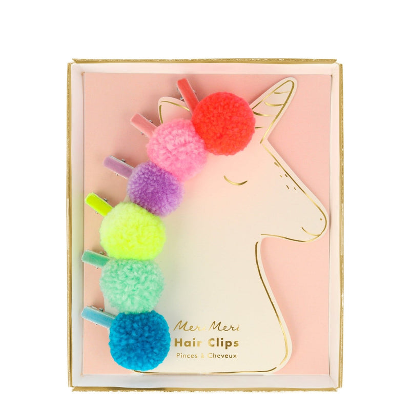 media image for pompom unicorn hair clips by meri meri mm 202085 1 259