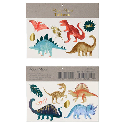 product image of dinosaur kingdom large tattoos by meri meri mm 206083 1 552
