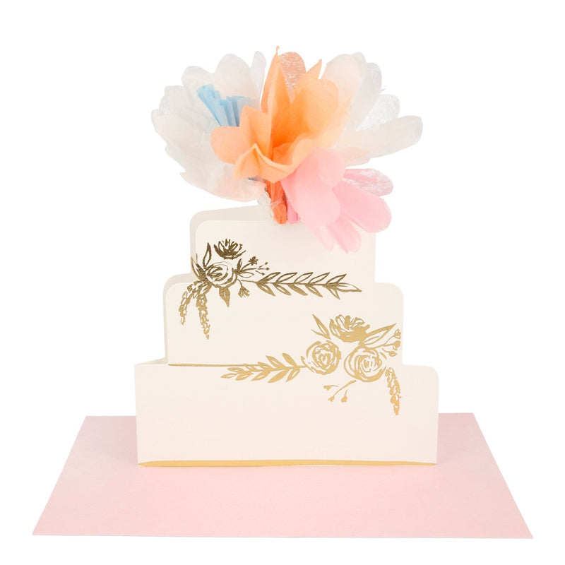 media image for floral cake stand up wedding card by meri meri mm 208117 1 29